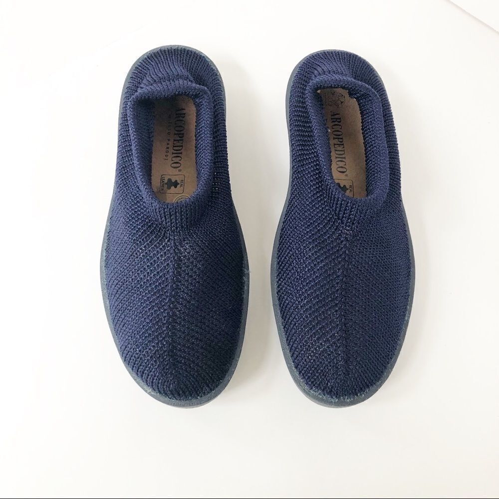 Arcopedico women’s blue mesh slip on shoe sz 7